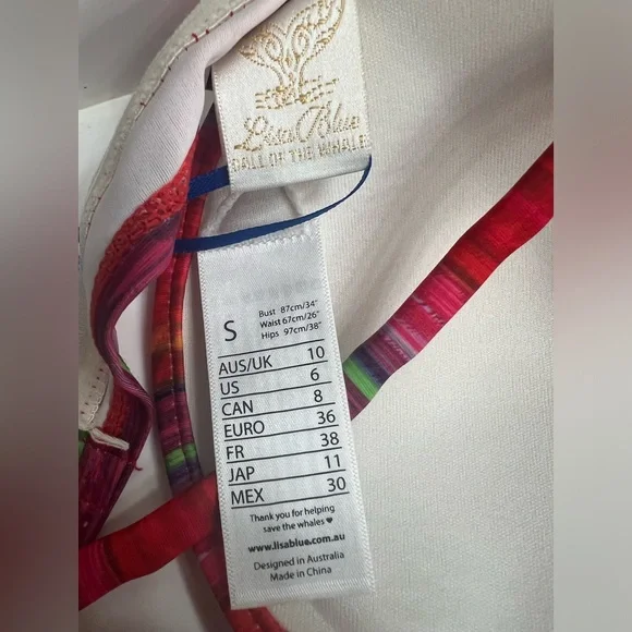 NWT Lisa Blue African Skies Bikini Top - Picture 9 of 10